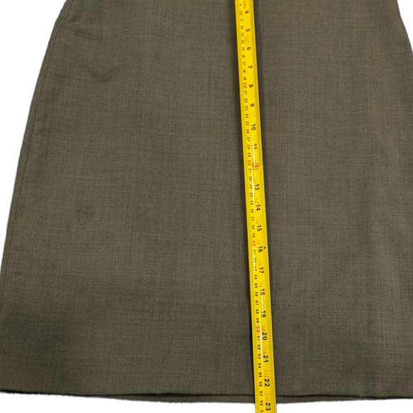 Brand New Hugo Boss The Pencil Skirt High-Waisted Wool Size 8 in Grey - Picture 7 of 13